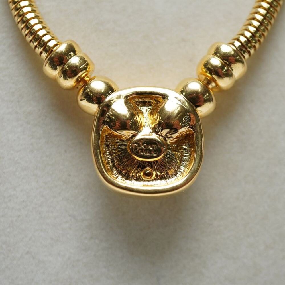 VTG Joan Rivers Gold-Tone Necklace With Faceted Crystal Accent - Picture 5 of 7